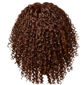 Kinky Curly Half Wig - Chestnut